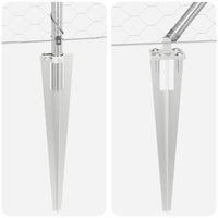 Recinzione con pali. Argento 1.6 x 100 m 3353463