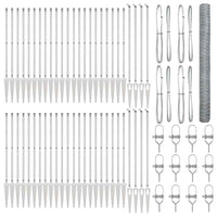 Recinzione con pali. Argento 1.6 x 100 m 3353463