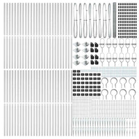 Recinzione con pali. Argento 1.6 x 100 m 3353463