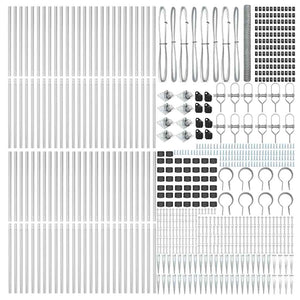 Recinzione con pali. Argento 1.6 x 100 m 3353463