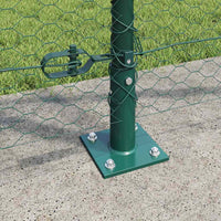 Recinzione con pali. Verde 1.2 x 10 m Acciaio rivestito in PVC 3353485