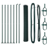 Recinzione con pali. Verde 1.2 x 10 m Acciaio rivestito in PVC 3353485