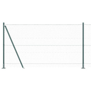 Recinzione con pali. Verde 1.2 x 10 m Acciaio rivestito in PVC 3353486