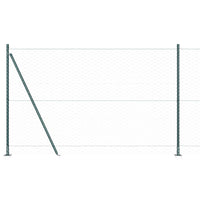 Recinzione con pali. Verde 1.6 x 10 m Acciaio rivestito in PVC 3353499