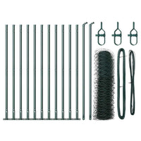 Recinzione con pali. Verde 0.6 x 25 m Acciaio rivestito in PVC 3353510