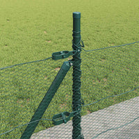 Recinzione con pali. Verde 0.5 x 50 m Acciaio rivestito in PVC 3353540