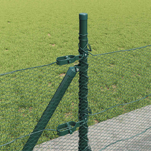 Recinzione con pali. Verde 0.5 x 50 m Acciaio rivestito in PVC 3353540