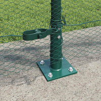 Recinzione con pali. Verde 0.8 x 50 m Acciaio rivestito in PVC 3353548