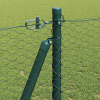 Recinzione con pali. Verde 1.2 x 50 m Acciaio rivestito in PVC 3353557