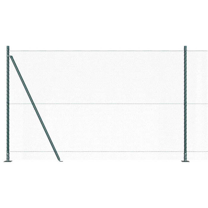 Recinzione con pali. Verde 1.4 x 50 m Acciaio rivestito in PVC 3353560