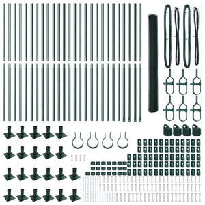 Recinzione con pali. Verde 1.4 x 50 m Acciaio rivestito in PVC 3353560