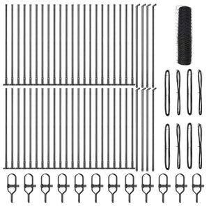 Recinzione con pali. Grigio 0.8 x 100 m 3353727