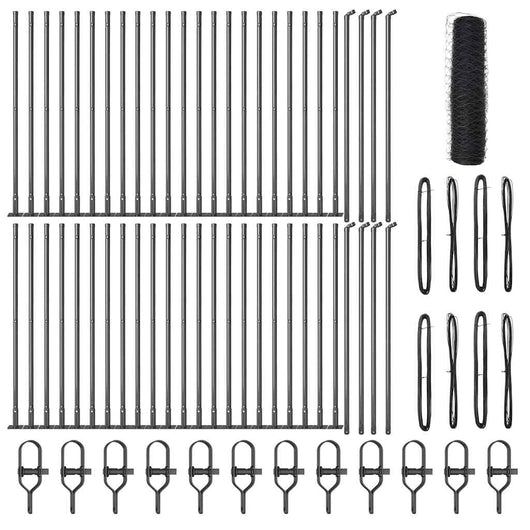 Recinzione con pali. Grigio 0.8 x 100 m 3353727