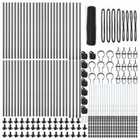 Recinzione con pali. Grigio 0.8 x 100 m 3353727