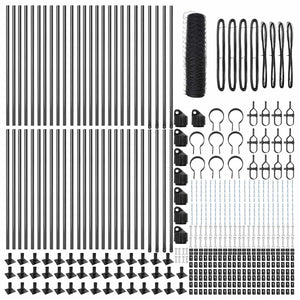 Recinzione con pali. Grigio 0.8 x 100 m 3353727