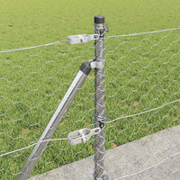 Recinzione con pali. Argento 0.5 x 25 m 3353789