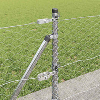 Recinzione con pali. Argento 0.6 x 25 m 3353792