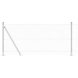 Recinzione con pali. Argento 0.8 x 25 m 3353794