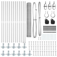 Recinzione con pali. Argento 0.8 x 25 m 3353794