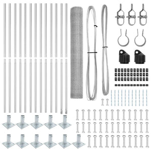 Recinzione con pali. Argento 0.8 x 25 m 3353794
