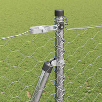 Recinzione con pali. Argento 1.6 x 25 m 3353817