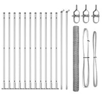 Recinzione con pali. Argento 1.6 x 25 m 3353817