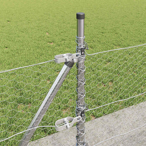 Recinzione con pali. Argento 0.4 x 50 m 3353819