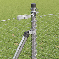 Recinzione con pali. Argento 0.8 x 50 m 3353831