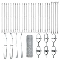 Recinzione con pali. Argento 0.8 x 50 m 3353831