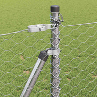 Recinzione con pali. Argento 0.8 x 50 m 3353832