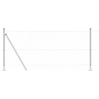 Recinzione con pali. Argento 0.8 x 50 m 3353832