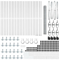 Recinzione con pali. Argento 1.4 x 50 m 3353843