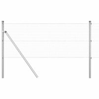 Recinzione con pali. Argento 0.5 x 10 m Acciaio 3351562