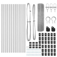 Recinzione con pali. Argento 0.8 x 25 m Acciaio 3351605