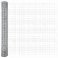 Recinzione con pali. Argento 1 x 25 m Acciaio 3351608