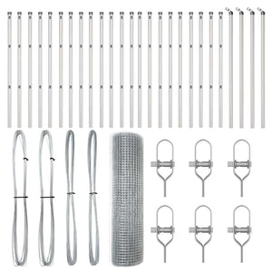 Recinzione con pali. Argento 0.5 x 50 m Acciaio 3351630