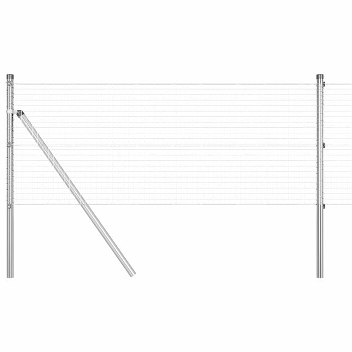 Recinzione con pali. Argento 0.5 x 50 m Acciaio 3351632