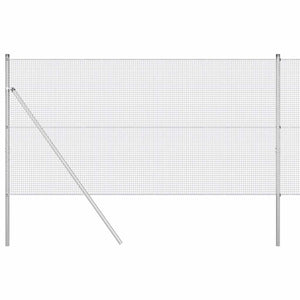 Recinzione con pali. Argento 1.4 x 50 m Acciaio 3351650