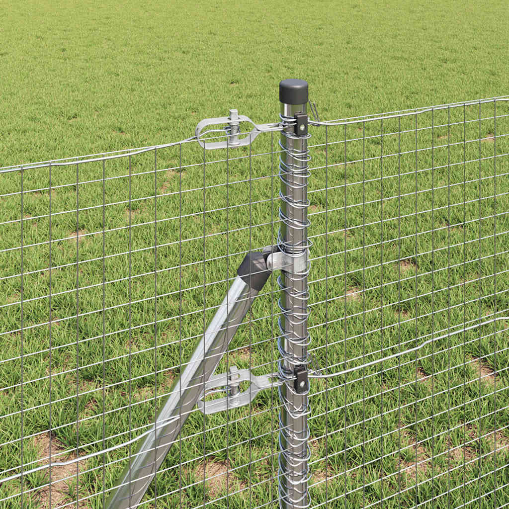 Recinzione con pali. Argento 0.4 x 100 m Acciaio 3351661