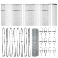 Recinzione con pali. Argento 0.5 x 100 m Acciaio 3351662