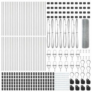 Recinzione con pali. Argento 0.5 x 100 m Acciaio 3351663
