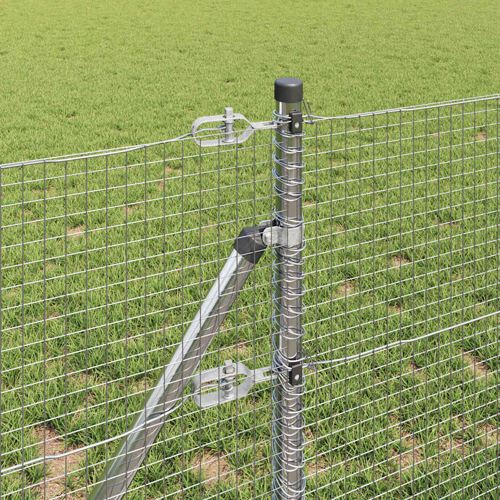 Recinzione con pali. Argento 0.5 x 100 m Acciaio 3351664