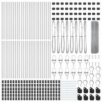 Recinzione con pali. Argento 0.5 x 100 m Acciaio 3351664