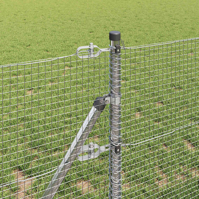 Recinzione con pali. Argento 0.8 x 100 m Acciaio 3351670