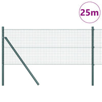 Recinzione con pali. Verde 0.4 x 25 m Acciaio 3351712