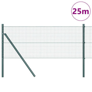 Recinzione con pali. Verde 0.4 x 25 m Acciaio 3351712