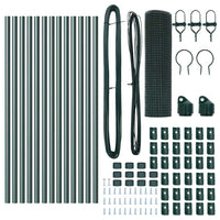 Recinzione con pali. Verde 0.5 x 25 m Acciaio 3351713