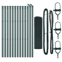 Recinzione con pali. Verde 0.6 x 25 m Acciaio 3351717