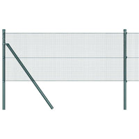 Recinzione con pali. Verde 0.8 x 25 m Acciaio 3351721