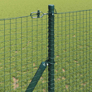 Recinzione con pali. Verde 1 x 25 m Acciaio 3351728